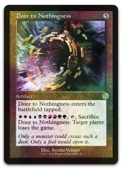 Door to Nothingness #14 (Foil) (NM) Brothers' War BRR Magic MTG - Image 1