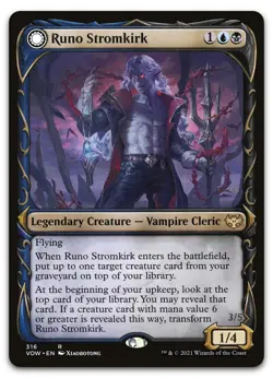 Runo Stromkirk (Showcase) (316) #316 (NM) Crimson Vow VOW Magic MTG - Image 1