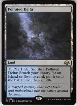 MTG Polluted Delta Normal NM Modern Horizons 3 Magic 224 - Image 1