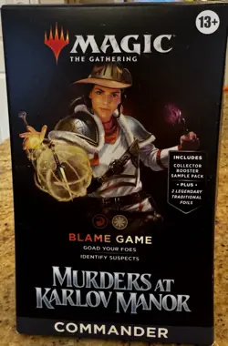 Magic The Gathering Blame Game Murders at Karlov Manor Commander Deck Sealed - Image 1
