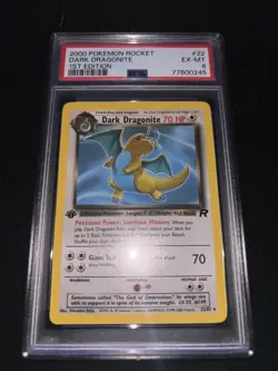 2000 Pokemon Rocket Dark Dragonite 1st Edition #22 PSA 6 EX-MT - Image 1