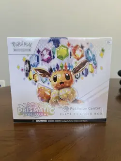 Pokemon Center Prismatic Evolutions Elite Trainer Box ETB Factory SEALED - Image 1