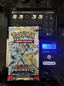 🔥1x 22.56 Gram🔥 HEAVY!!! Prismatic Evolutions Pack! Sealed! PRE S&V Pokemon - Image 1