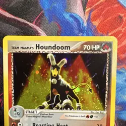 Pokemon Team Magma's Houndoom 10/95 EX Team Magma vs. Aqua Holo Rare 70 HP - Image 3