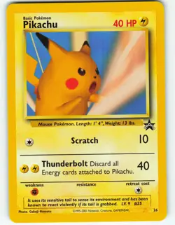Pikachu (Snap) - #26 WOTC Black Star Promo - Pokemon TCG - 2001 - Image 1