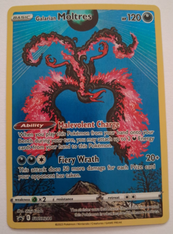 Galarian Moltres NM Full Art SWSH284 Black Star Promo Pokemon TCG - Image 1