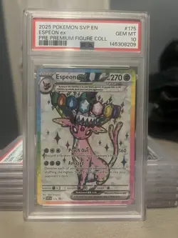 Pokemon TCG Espeon EX 175 Premium Figure Collection PSA 10 - Image 1