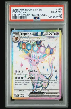 Pokemon TCG Espeon EX 175 Premium Figure Collection PSA 10 - Image 3