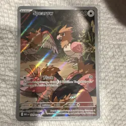 Pokemon Spearow Illustration Rare Holo Me01: Mega Evolution 151/132 2025 60 HP - Image 1