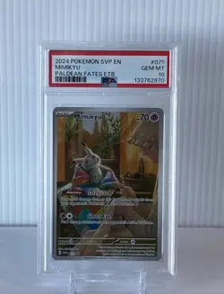 2024 POKEMON PALDEAN FATES PROMO #075 MIMIKYU PSA 10 GEM MINT - Image 1