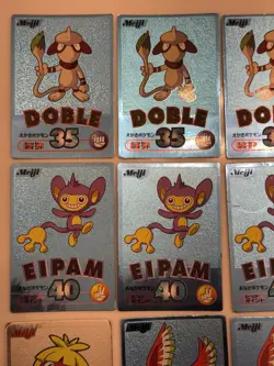 Pokemon Vintage 2000 Japanese Meiji Blue Metallic Foil Promo Collection Bundle - Image 2