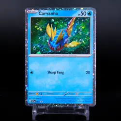 Carvanha SVP 093 Cosmos Holo- Pokemon TCG Scarlet & Violet - NM Black Star Promo - Image 1