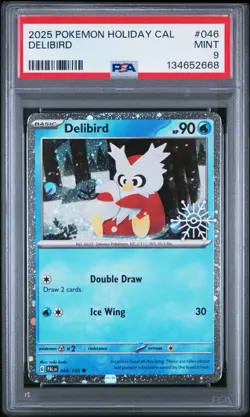 2025 POKEMON JAPANESE M1S-MEGA SYMPHONIA #074 DELIBIRD ART RARE AR PSA 9 - Image 1