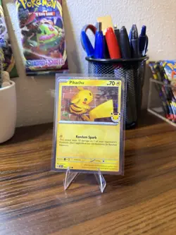 Pokemon Pikachu Stamped 2026 Pokemon Day Promo Cosmos NM - Image 1