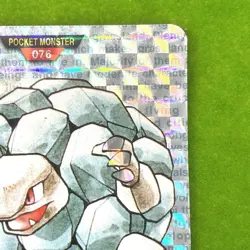 Golem 1996 Pokemon Carddass Monsters Collection Bandai Japanese Holo Kira Rare - Image 2