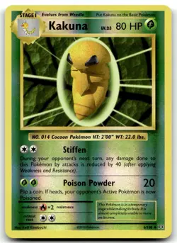 Kakuna 6/108 XY - Evolutions Uncommon Reverse Holo Pokemon TCG LP - Image 1
