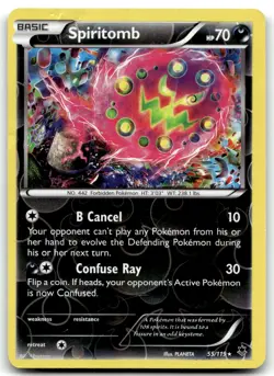 Spiritomb 55/119 XY - Phantom Forces Rare Reverse Holo Pokemon TCG HP DMG - Image 1