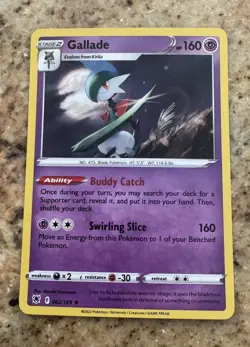 Gallade 062/189 Swsh10: Astral Radiance Holo Pokemon TCG Lightly Played - Image 1