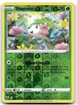 Shaymin 014/189 SWSH10: Astral Radiance Rare Reverse Holo Pokemon TCG LP - Image 1