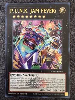 Yugioh P.U.N.K. JAM FEVER! BLMM-EN051 Ultra Rare 1st Edition NM - Image 1