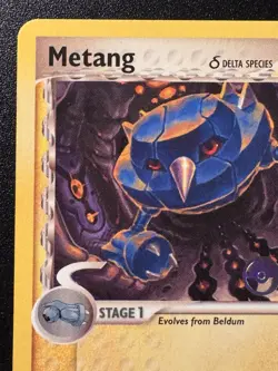 Prerelease Metang 49/113 EX Delta Species Pokemon Card Rare Stamped Near Mint - Image 3