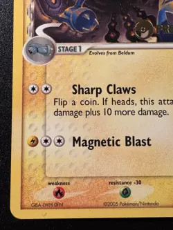 Prerelease Metang 49/113 EX Delta Species Pokemon Card Rare Stamped Near Mint - Image 5