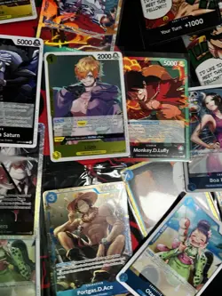 Used One Piece tcg Card Game Cards Collection Mixed Lot As Seen - Image 3