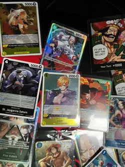 Used One Piece tcg Card Game Cards Collection Mixed Lot As Seen - Image 5
