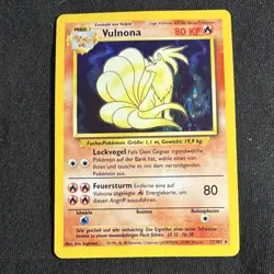 Vulnona 12/102 Base Set Holo Rare 1999 Pokemon TCG Card German Ninetales - Image 1