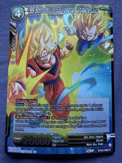 Dragon Ball Super Card Game SS Son Goku & SS Vegeta, Ultimate Duo; Rare BT20-028 - Image 1