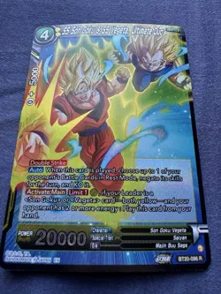 Dragon Ball Super Card Game SS Son Goku & SS Vegeta, Ultimate Duo; Rare BT20-028 - Image 2