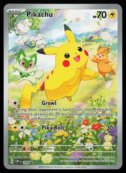 Pikachu 088 Holo Illustration Rare Scarlet & Violet Promo Pokemon Card - Image 1