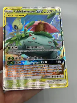 Pokemon TCG Celebi & Venusaur GX Holo Ultra Rare Card Team Up 1/181 NM Condition - Image 4