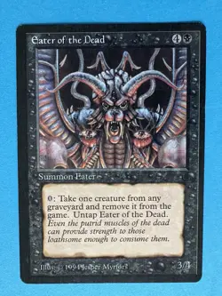 1994 Magic the Gathering - Eater of the Dead - Summon Eater - The Dark MTG - LP - Image 3
