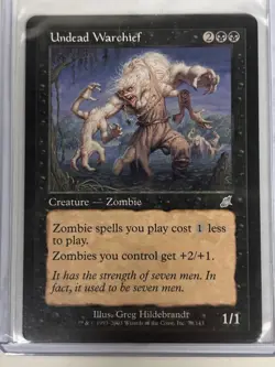 MTG Undead Warchief - Scourge Regular Rare #78 - Image 1