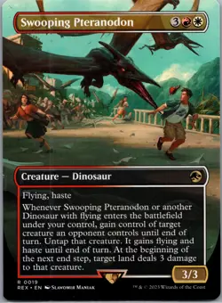 x1 Swooping Pteranodon - Borderless R MTG Jurassic World Collection NM, English - Image 1