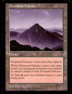 Dormant Volcano LP Light Play Visions MTG [9616] - Image 1