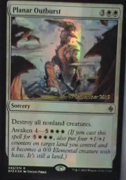 Planar Outburst - Battle for Zendikar: #42, Magic: The Gathering - Foil Lp C250 - Image 1