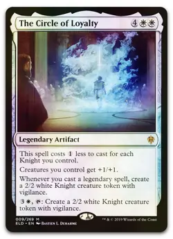 The Circle of Loyalty #9 (Foil) (LP) Throne of Eldraine ELD Magic MTG - Image 1