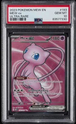 2023 POKEMON MEW EN-151 ULTRA RARE #193 MEW EX PSA 10 - Image 1
