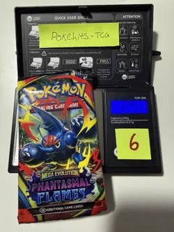 (HEAVY)🔥 22.53 Pokemon TCG Phantasmal Flames Booster Pack Factory Sealed✅ - Image 1