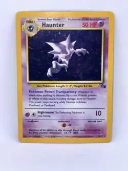 Pokemon Haunter 6/62 Fossil Holo 1999 - MP - Image 2