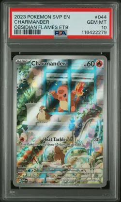 2023 POKEMON SVP EN-SV BLACK STAR PROMO #044 CHARMANDER PSA 10 - Image 1