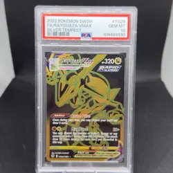 Rayquaza VMAX Pokemon 2022 SWSH Silver Tempest Trainer Gallery TG29/TG30 PSA 10 - Image 1