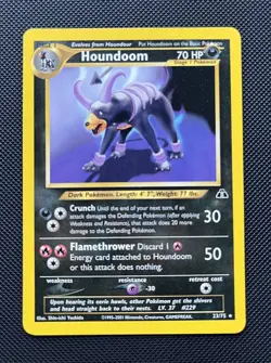 2001 Houndoom 23/75 - Neo Discovery Non-Holo Regular Rare - Pokemon TCG - LP - Image 1