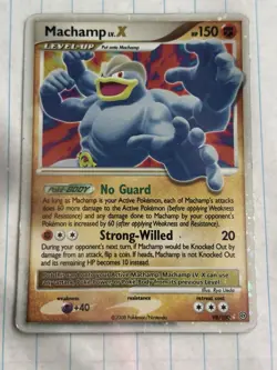 Pokemon TCG Machamp LV.X Holo Ultra Rare Stormfront 98/100 Level Up HP150 - Image 1