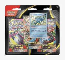 Pokemon Mega Evolution Base Set 3-Pack Blister Golduck (Factory Sealed) - Image 1