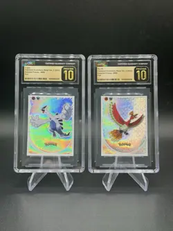 Lugia And Ho-Oh Pokemon Evolutions Metal Vol. 2 Prisma Stickers CGC Pristine 10 - Image 1