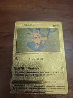 2021 POKEMON PIKACHU GOLD FOIL 074/073 - Image 1