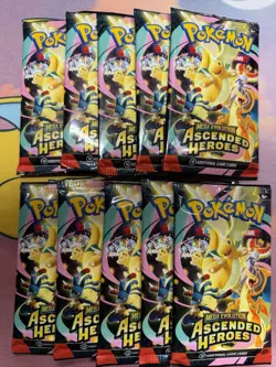 Lot of 10x Pokemon Ascended Heroes Booster Pack- **NEW FACTORY SEALED** - Image 1